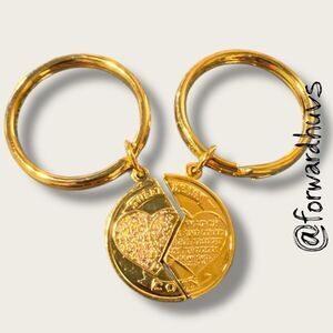 Bundle Sale 3 for $15 | Sweetheart Keychain Set – Split Heart – Genesis 31:49